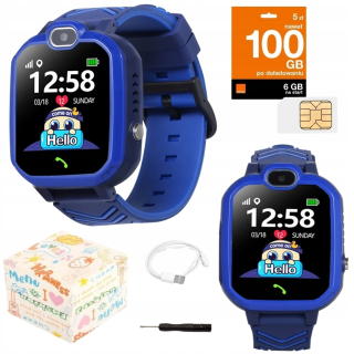 Inteligentné hodinky GPS lokátor ZeeTech, odtiene ružovej